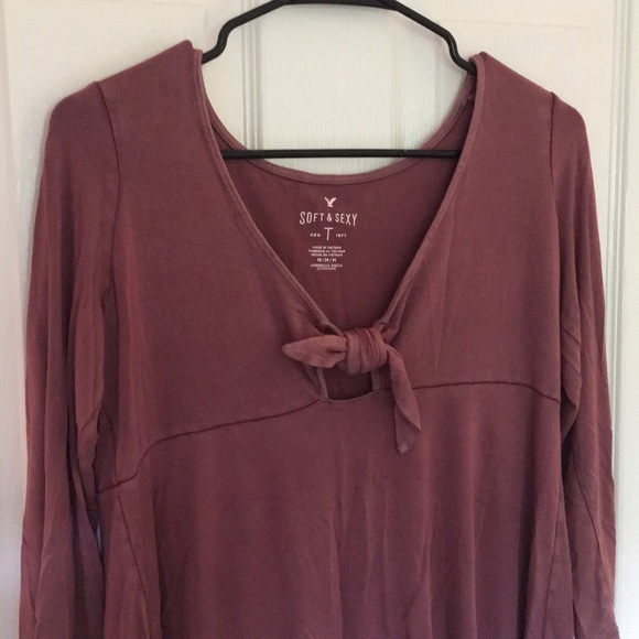 American Eagle Outfitters Tops - American Eagle tie front T